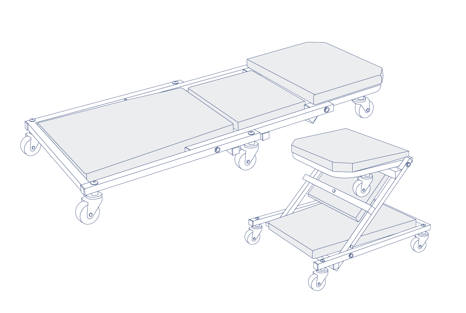 Zoom sur le chariot de visite