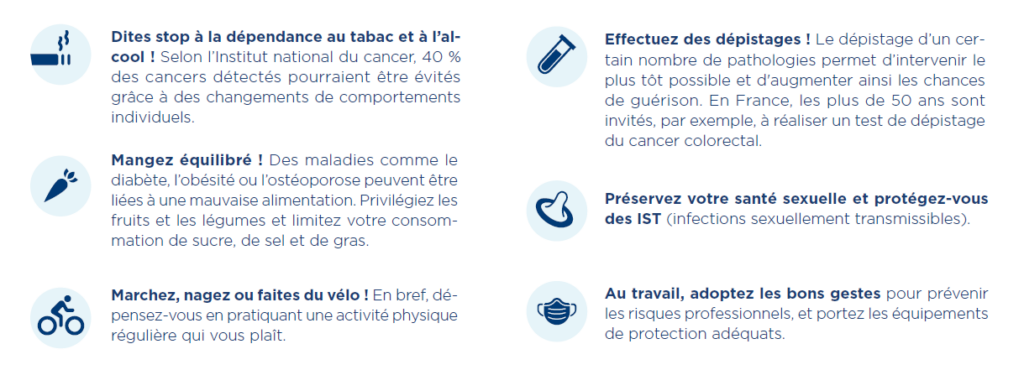 Moyens de prévention maladies chroniques